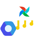 Orchestrated with Managed Airflow icon