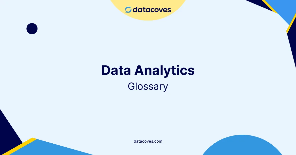 Data analytics glossary