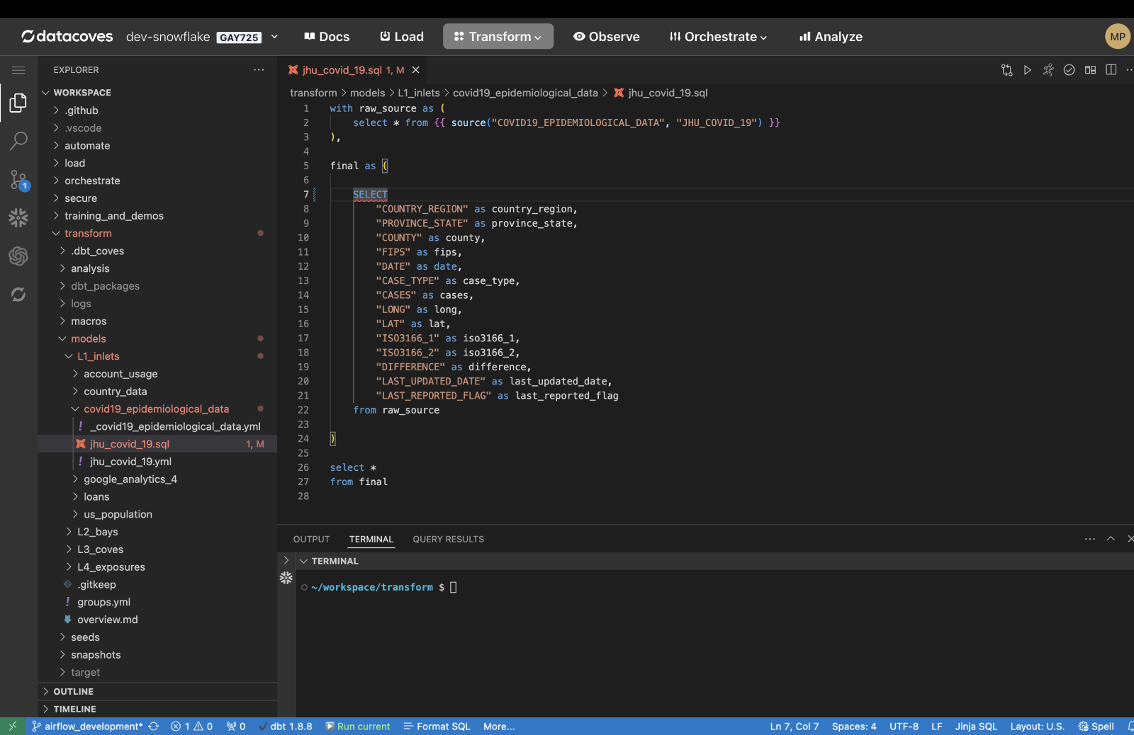 Real-time SQL linting 