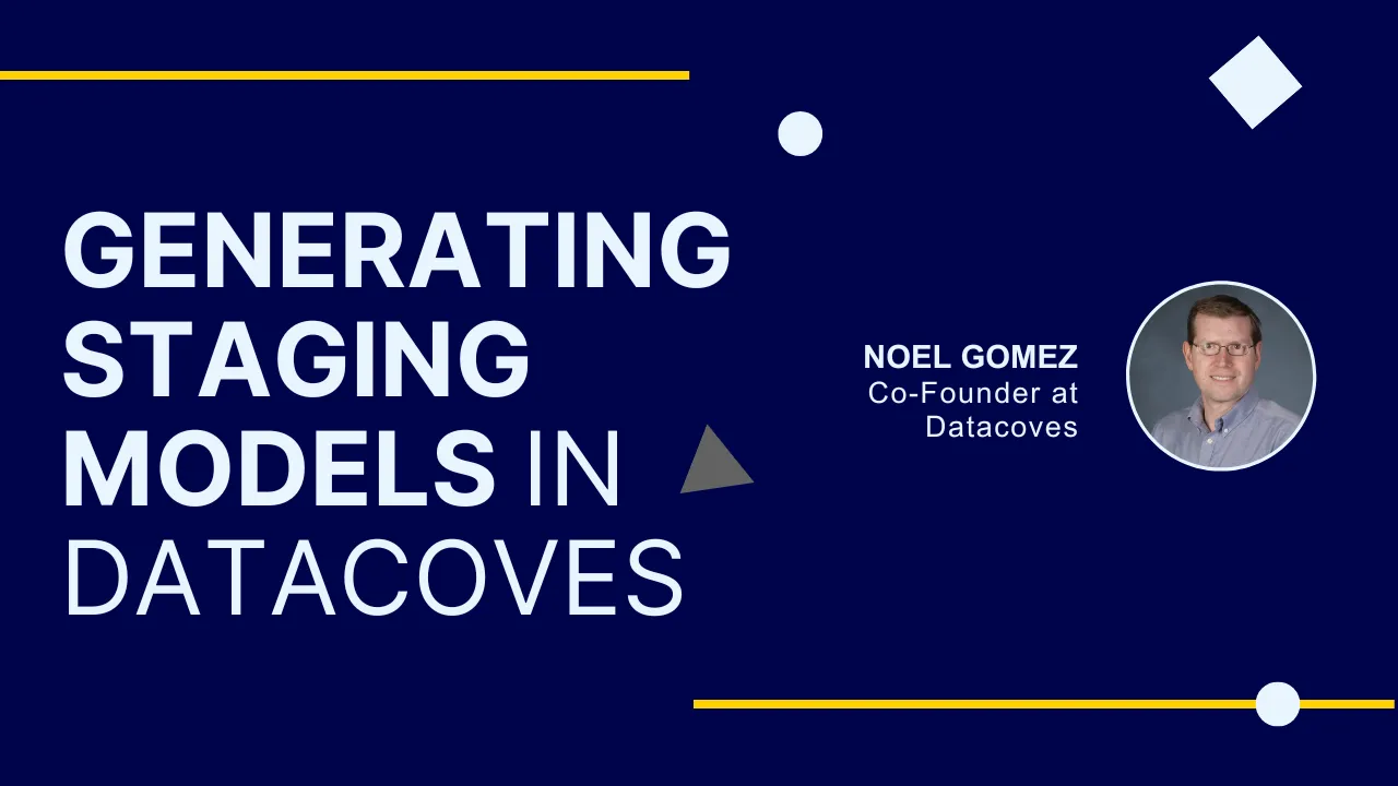 Generating staging models in datacoves