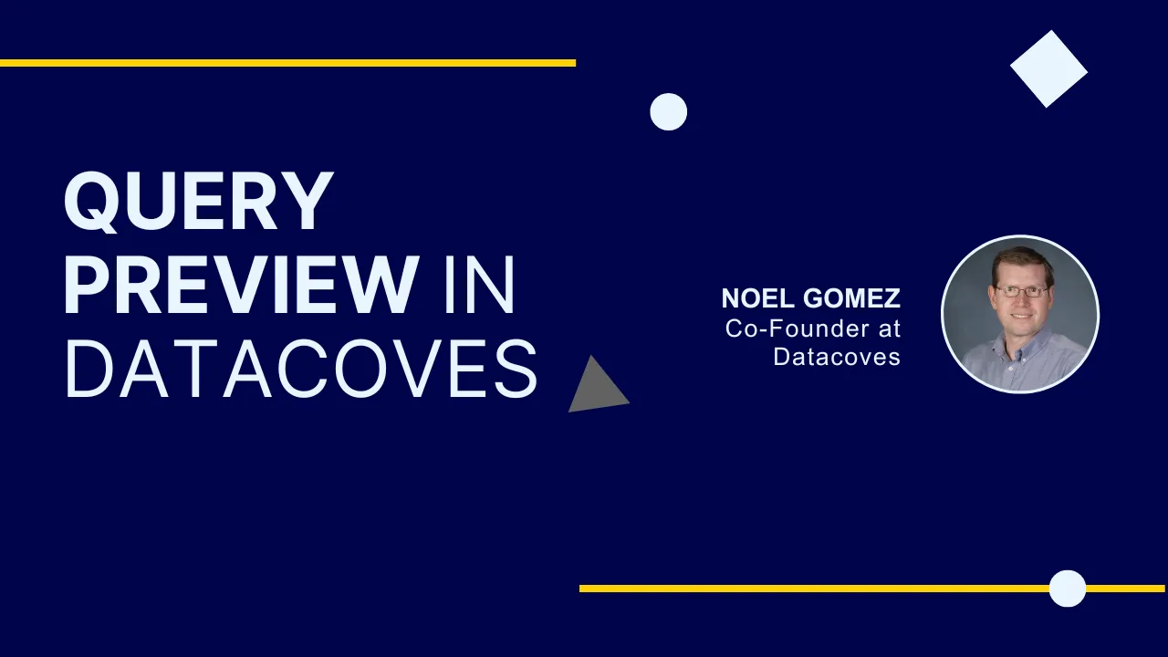 Query preview in datacoves