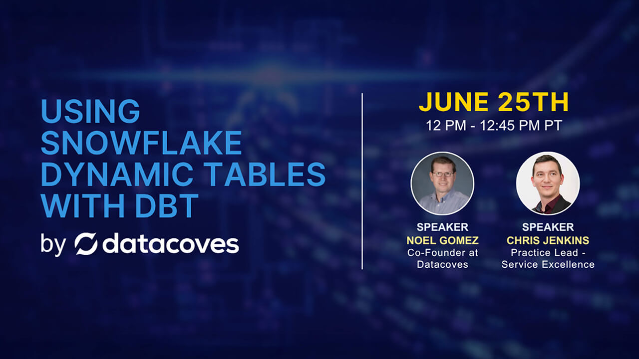 Workshop: Using Snowflake Dynamic tables with dbt